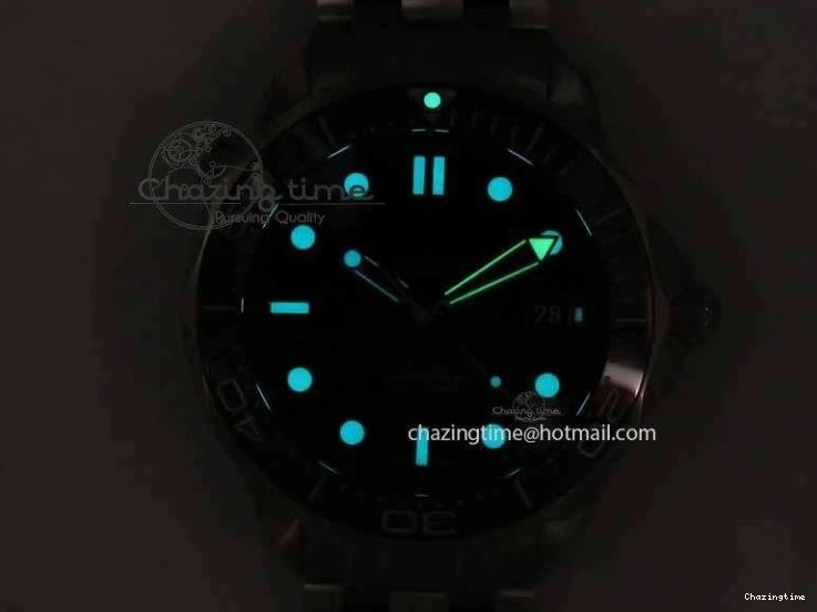 0114 Seamaster 300M SS MK 1:1 Best Edition Black Dial Ceramic Bezel On SS Bracelet A TopPick 8177